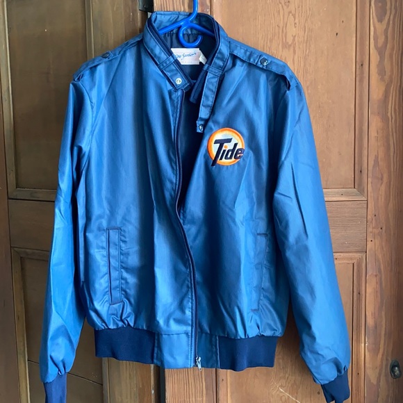 Vintage Tide Navy Blue Jacket. NWOT. Sz L. - Picture 2 of 11